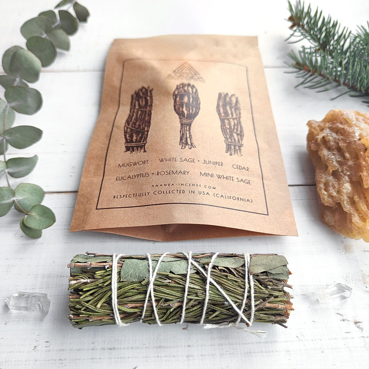 В’язанка для окурювання «EUCALYPTUS & ROSEMARY» (евкаліпт і розмарин