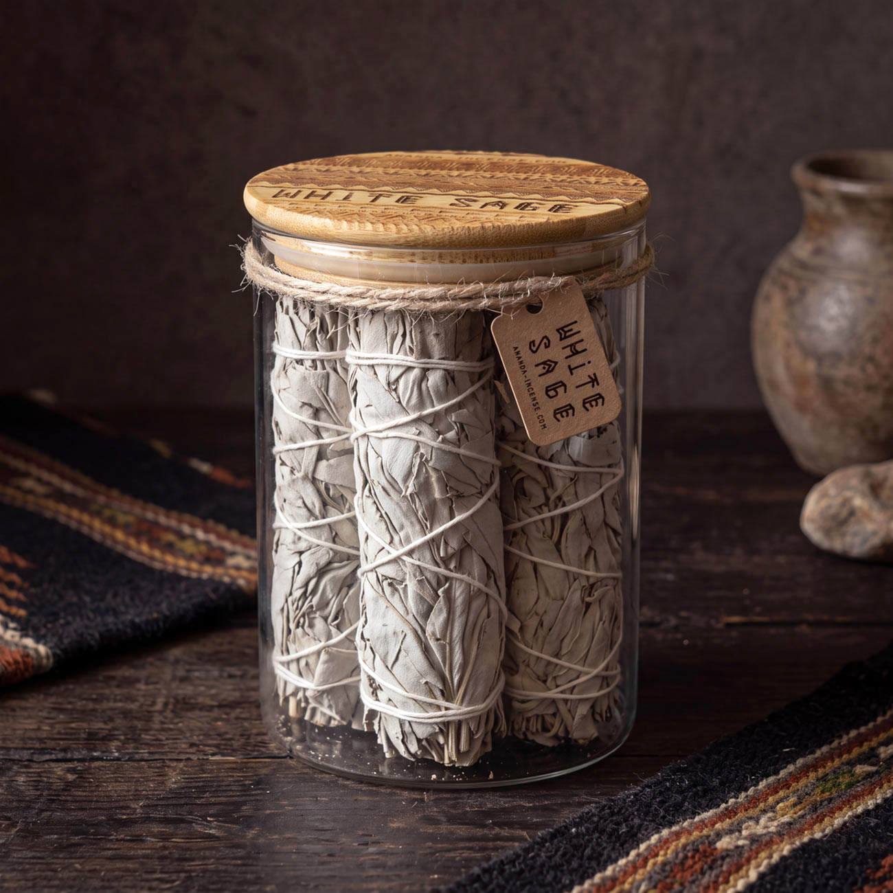 Подарочный набор «WHITE SAGE» (5 вязанок)