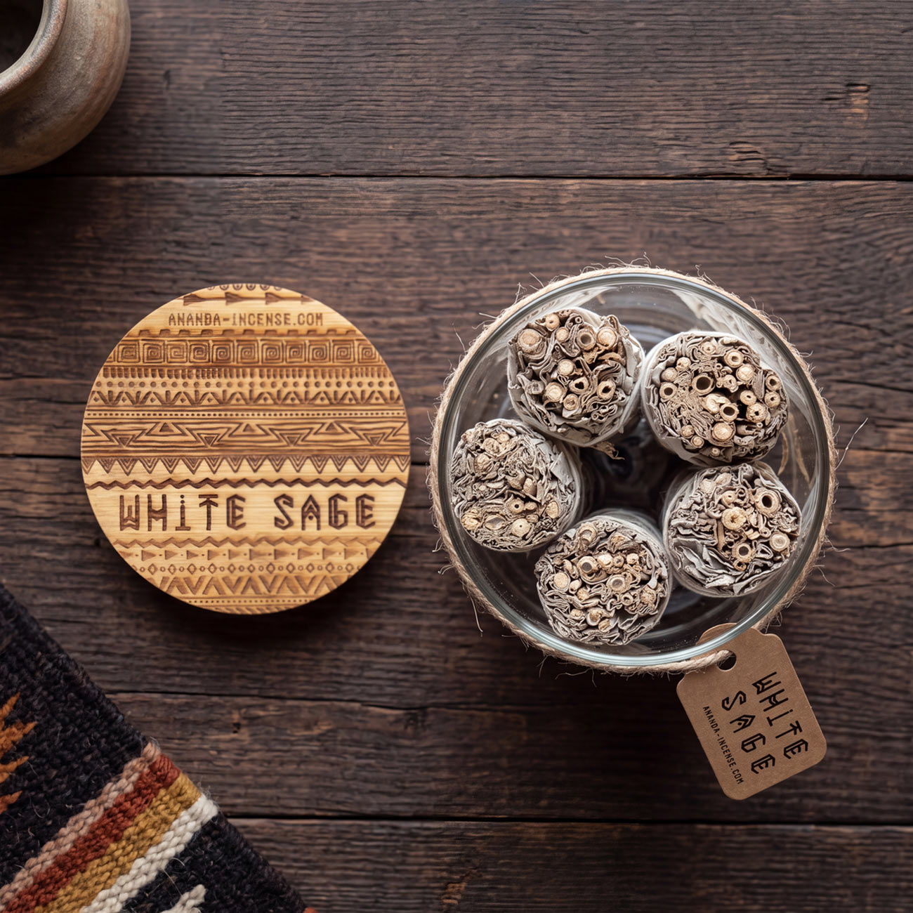 Подарочный набор «WHITE SAGE» (5 вязанок)